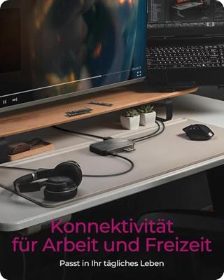 ICY BOX IB-DK4071M-CU31 USB 3.2 Gen 2 (3.1 Gen 1) Type-C Zwart
