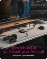 ICY BOX IB-DK4071M-CU31 USB 3.2 Gen 2 (3.1 Gen 1) Type-C Zwart - thumbnail