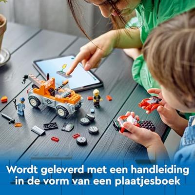 LEGO CITY sleepwagen en sportautoreparatie 60435