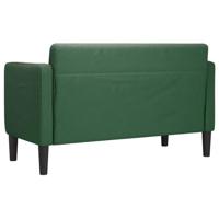 Loveseat bank 109 cm corduroy stof donkergroen - thumbnail
