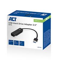 ACT Connectivity usb adapterkabel naar 2,5" sata hdd/ssd (zwart, usb 3.2 (5 gbit/s)) - thumbnail