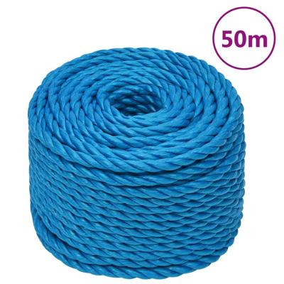 Werktouw 24 mm 50 m polypropeen blauw Werktouw 24 mm 50 m polypropeen blauw