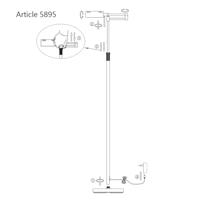 Steinhauer VloerlampMexlite metaalgrijs - 5895ST - thumbnail