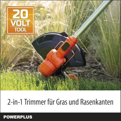 Accu-kanttrimmer - Dual Power - POWDPG75411 - 20 V en 260 mm Ø, zonder accu of oplader, 2-in-1 Accu-kanttrimmer - Dual Power - POWDPG75411 - 20 V en 260 mm Ø, zonder accu of oplader, 2-in-1