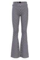 LOOXS 10sixteen Zomer flair broek meisjes jaquard - Geomatric paars/grijs - thumbnail