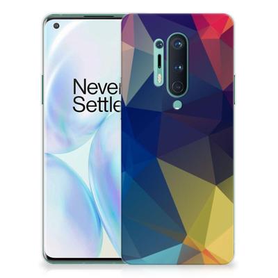 OnePlus 8 Pro | TPU Hoesje | Polygon Dark