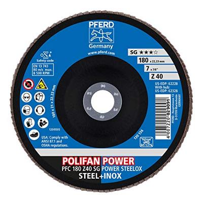 PFERD TOOLS 67784185 Z Sg Power Steelox Lamellenschijf Diameter 180 mm Boordiameter 22.23 mm Korrelgrootte (num) 40 10 stuk(s) PFERD TOOLS 67784185 Z Sg Power Steelox Lamellenschijf Diameter 180 mm Boordiameter 22.23 mm Korrelgrootte (num) 40 10 stuk(s)