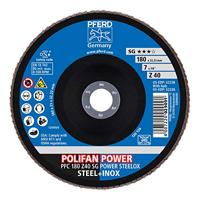 PFERD TOOLS 67784185 Z Sg Power Steelox Lamellenschijf Diameter 180 mm Boordiameter 22.23 mm 10 stuk(s) - thumbnail