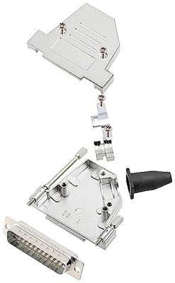 encitech DTSL25-LJSRG-S-DMP-W-K 6355-8042-23 D-sub male connectorset 45 ° Aantal polen: 25 Soldeerkelk 1 stuk(s)