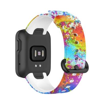 By Qubix - Siliconen band met print - Verfprint - Compatible met Xiaomi Mi Watch Lite/Redmi Watch - Compatible Xiaomi bandje