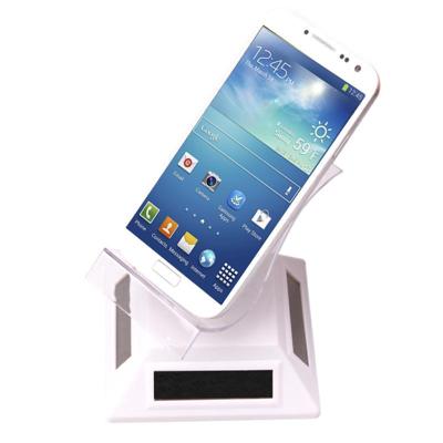 Telefoonhouder op zonne-energie 360 graden draaibaar voor Apple iPhone Galaxy Huawei Xiaomi Sony HTC Google LG en andere Smartphone wit