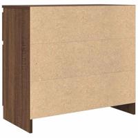 Dressoir met lade 71x35x65 cm spaanplaat bruin eikenkleurig - thumbnail