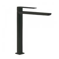 Wastafelmengkraan Tres Loft 1-Hendel Uitloop Recht 28 cm Rond Mat Zwart Tres - thumbnail