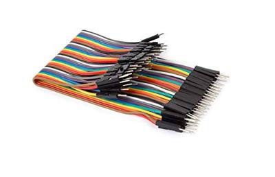 Whadda WPA427 Jumperkabel [40x Draadbrug-stekker - 40x Draadbrug-stekker] 15.00 cm Bont