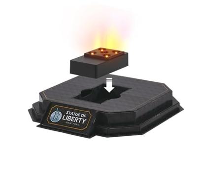 Puzzle 3D luminoso - Statua della Libertà - Set di costruzioni - EXPLORA - 79 pezzi - Età 8+