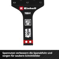 Einhell 708041 Tauchsägeblatt BIM Met, 10mm Bimetaal Multitool toebehorenset 10 mm 1 stuk(s) - thumbnail