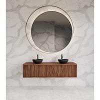 Onderkast Gliss Design Heronimus 160x45x35 cm 2 Laden Met Topplaat Walnut - thumbnail