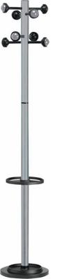 Kapstok Unilux Accueil staand metallic grijs