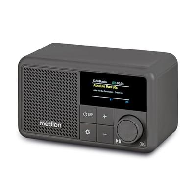 Mini Radio - MEDION - DAB/FM - Mono 2W RMS - Grijs