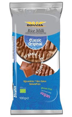 BonVita Rijstwafel Melk Chocolade BonVita Rijstwafel Melk Chocolade