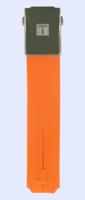 Horlogeband Tissot T33787892A / T603020173 Rubber Oranje 20.1mm - thumbnail