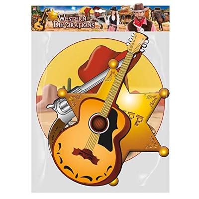 4-delige Western decoratieset
