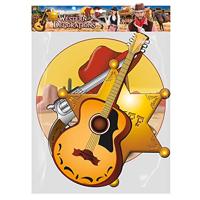 4-delige Western decoratieset - thumbnail