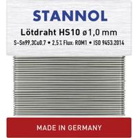 Stannol HS10 Soldeertin, loodvrij Loodvrij Sn99,3Cu0,7 ROM1 30 g 1 mm - thumbnail