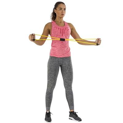 Tunturi Tubing met Handvatten | Resistance tube | Licht Geel