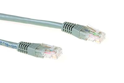 ACT Grijze 2 meter U/UTP CAT6 patchkabel met RJ45 connectoren