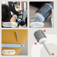 Olivia Garden Blowout Shine Brush White&Grey Ø65mm - thumbnail