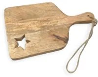 Snijplank ster bruin 29,5 cm - thumbnail