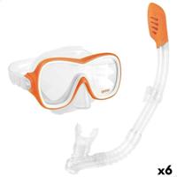 Snorkelbril en -buis voor Kinderen Intex Wave Rider Oranje - thumbnail