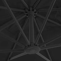 VidaXL Zweefparasol met aluminium paal 300x300 cm antracietkleurig - thumbnail
