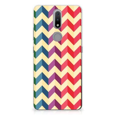 Nokia 2.4 | TPU bumper | Zigzag Multi Color Nokia 2.4 | TPU bumper | Zigzag Multi Color