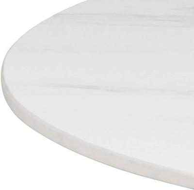 Bendt Ronde Bartafel 'Tempest' Keramiek met marmerprint, 80cm, kleur Wit