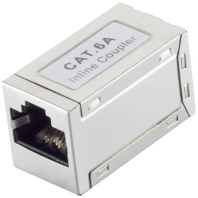 BKL Electronic RJ45-connector, CAT 6a, STP, slim, zilver 10121206 Aantal polen (sensoren) 8 Zilver 1 stuk(s)