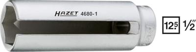 HAZET dopsleutel inzetstuk "4680-1" slotted socket wrench 1/2 f.lambda sensors