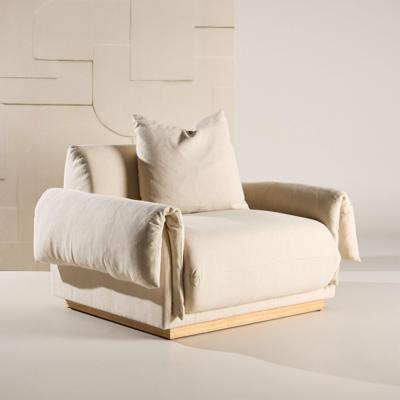 Nohr Fauteuil 'Lisa' Linnenlook, kleur Beige Nohr Fauteuil 'Lisa' Linnenlook, kleur Beige