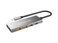 Conceptronic HUBBIES15G interface hub USB 3.2 Gen 2 (3.1 Gen 2) Type-C 10000 Mbit/s Grijs - thumbnail
