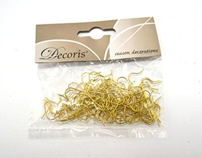 kerstbalhaakjes 50 in zakje 3.5cm goud