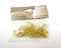 kerstbalhaakjes 50 in zakje 3.5cm goud - thumbnail