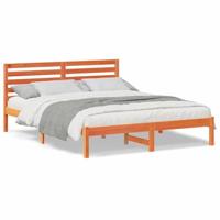 Bedframe Wasbruin 150 x 200 cm Massief grenenhout - thumbnail