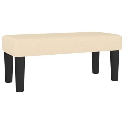 Boxspring met matras stof crèmekleurig 120x200 cm - thumbnail