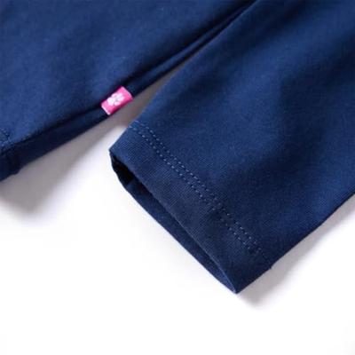 VidaXL Kindershirt met lange mouwen 104 marineblauw