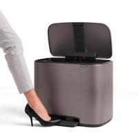 Brabantia - 121449 - Poubelle Bo Pedal Bin, 36 litres, Platinium - thumbnail