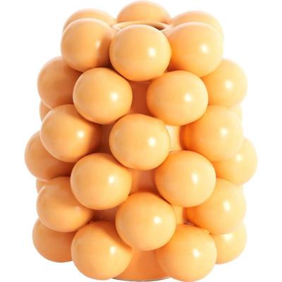 Vaas Boyang Ceramics Mat Licht oranje17,5 Cm