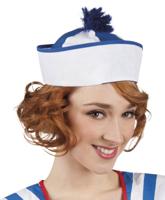 Boland Navycap blauw/wit, mt 56-58 - thumbnail