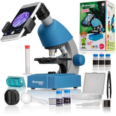 BRESSER JUNIOR Microscoop 40x-640x blauw