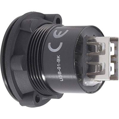 TRU COMPONENTS USB-01-BK USB-inbouwbus 2.0 Bus, inbouw USB-bus type A naar USB-bus type A Inhoud: 1 stuk(s)